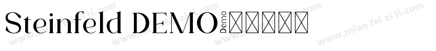 Steinfeld DEMO字体转换